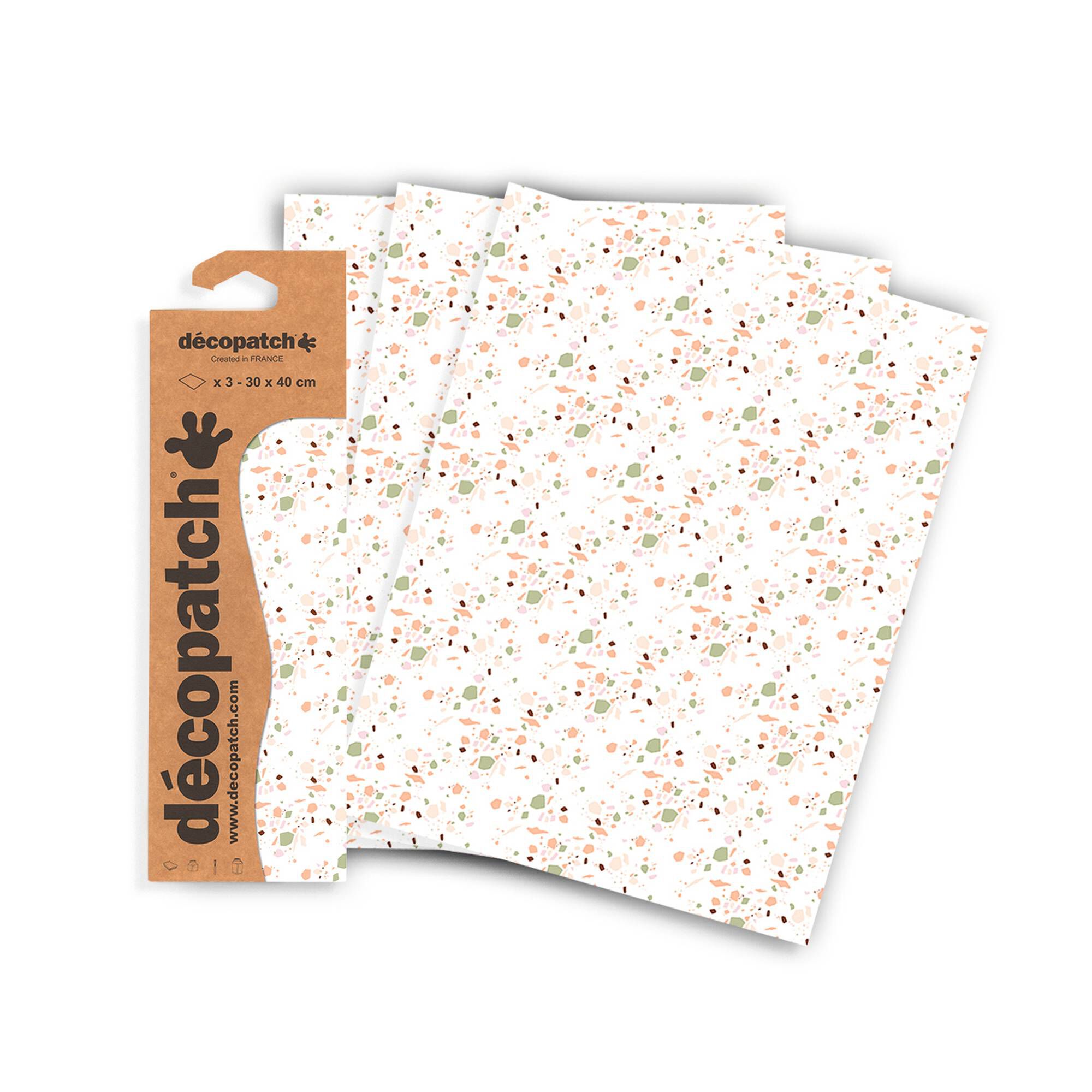 Decopatch Terrazzo Paper 3 Sheets Hobbycraft