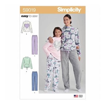 Simplicity Female Loungewear Sewing Pattern S9019 (S-XL)