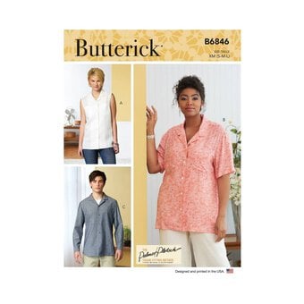 Butterick Unisex Shirts  Sewing Pattern B6846 (XN XL-XXXL)