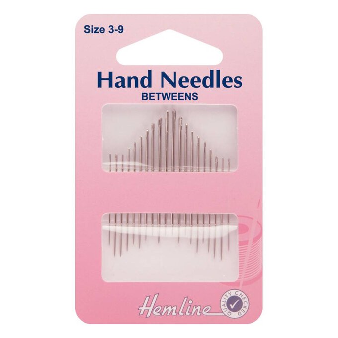 Hemline Between Hand Needles 20 Pack