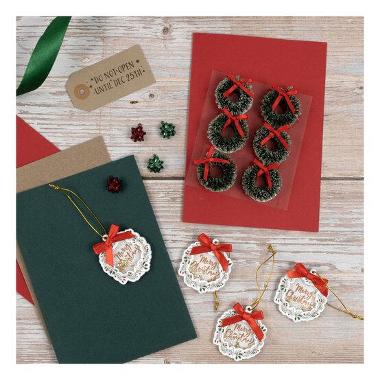 Mini Christmas Bow Charms 6 Pack image number 4