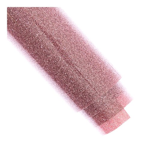 Siser Rose Gold Glitter Heat Transfer Vinyl 30cm x 50cm image number 3