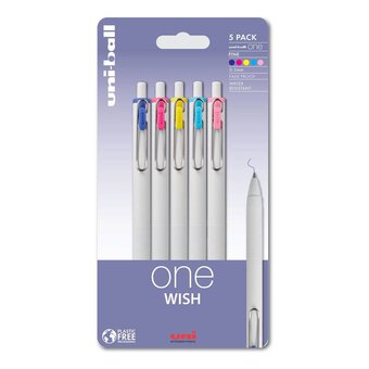 Uni-ball One Wish Fine Pens 5 Pack