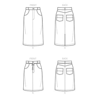 New Look Women’s Skirt Sewing Pattern N6703 image number 3