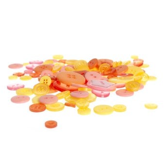 Yellow and Orange Buttons Pack 50g image number 3