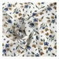 Blue Meadow Floral Crinkle Print Fabric by the Metre image number 1