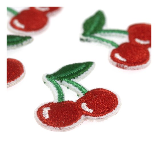 Mini Cherry Iron-On Motifs 10 Pack image number 3