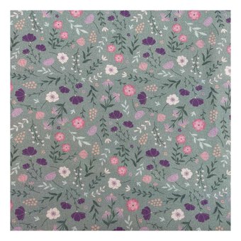 Bouquet Frenzy Cotton Fabric by the Metre