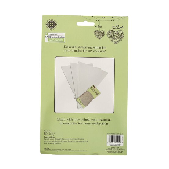 White Paper Bunting Kit 5m image number 6