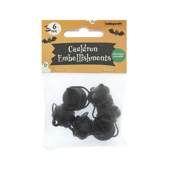 Black Cauldron Embellishments 6 Pack image number 5