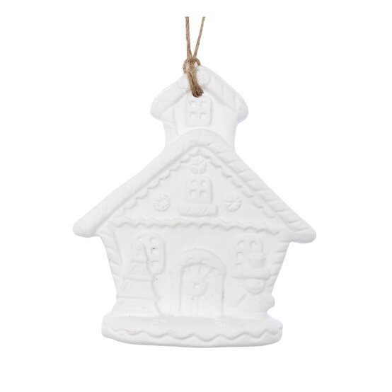 Hanging Gingerbread House Decoration 10cm image number 2