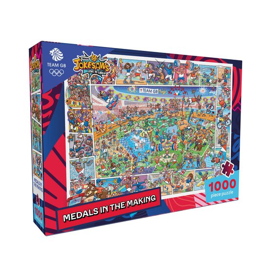 Gibsons Jokesaws Medals in the Making Jigsaw Puzzle 1000 Pieces image number 1