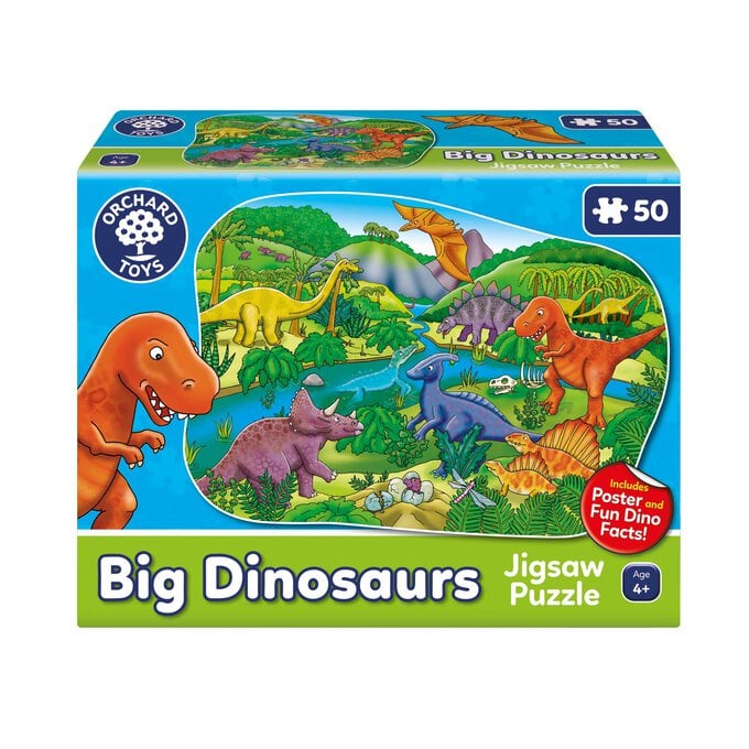 Orchard Toys Big Dinosaurs Jigsaw Puzzle 50 Pieces image number 1