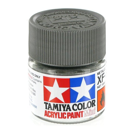 Tamiya Colour Acrylic Paint XF-56 Metallic Grey 10ml image number 1