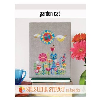 Satsuma Street Garden Cat Cross Stitch Chart