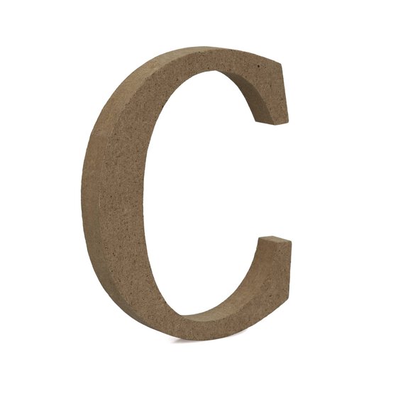 MDF Wooden Letter C 8cm image number 1