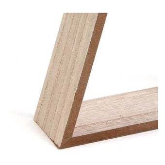 Wooden Triangle Shelf 25cm x 7cm x 30cm