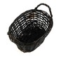 Brown Oval Willow Basket 20cm x 15cm image number 2