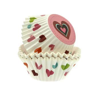Whisk Heart Cupcake Cases 50 Pack
