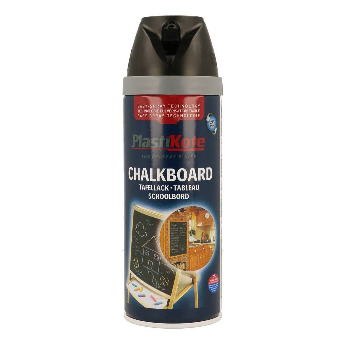 PlastiKote Black Chalkboard Spray Paint 400ml Hobbycraft