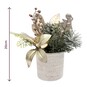 Gold Sparkly Flowerpot 20cm  image number 3