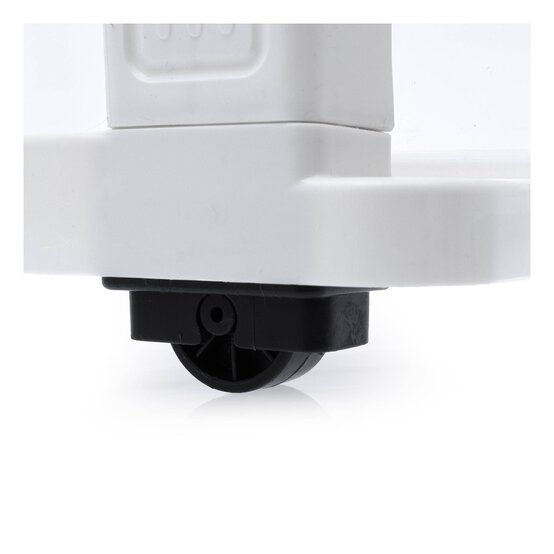 White Storage Tower with Wheels 3 Drawers image number 3