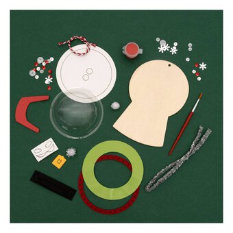 Make Your Own Santa Snow Globe Decoration Kit 