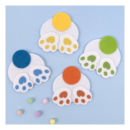 Felt Bunny Tails 4 Pack image number 1