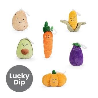 Assorted Living Nature Vegetable Plush Keyring