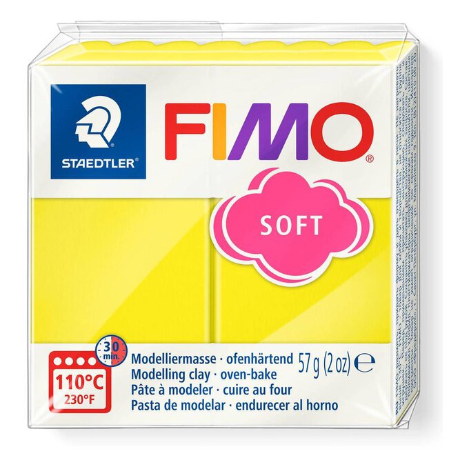 Fimo Soft Lemon Modelling Clay 57g image number 1