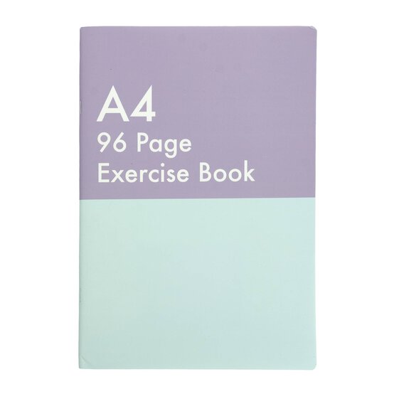 Purple and Blue Exercise Book A4  image number 1