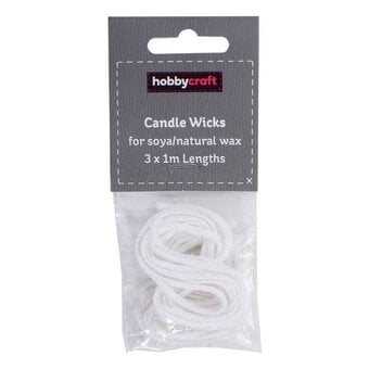 Candle Making Wick for Soya Waxes 1m 3 Pack