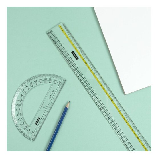 Clear Acrylic Ruler 45cm