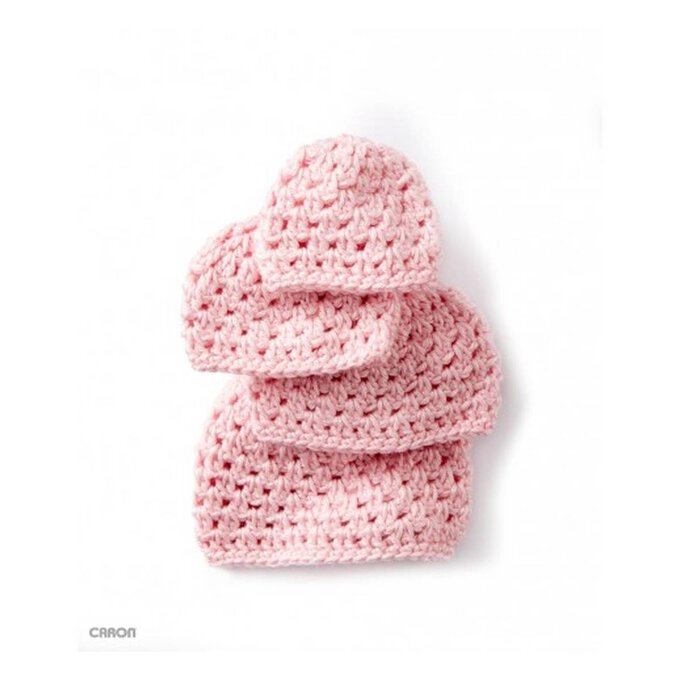 FREE PATTERN Caron Baby's First Cluster Crochet Hat image number 1
