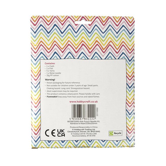 Rainbow and Heart Punch Needle Kit image number 5