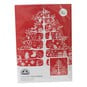 Red Christmas Tree Cross Stitch Kit 30cm x 30cm image number 1