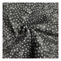 Black Spotty Cotton Textured Blender Fabric by the Metre image number 1