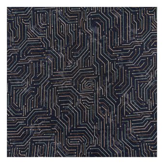 Combat Quest Circuit Board Cotton Fabric by the Metre