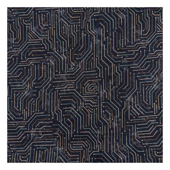 Combat Quest Circuit Board Cotton Fabric by the Metre image number 2