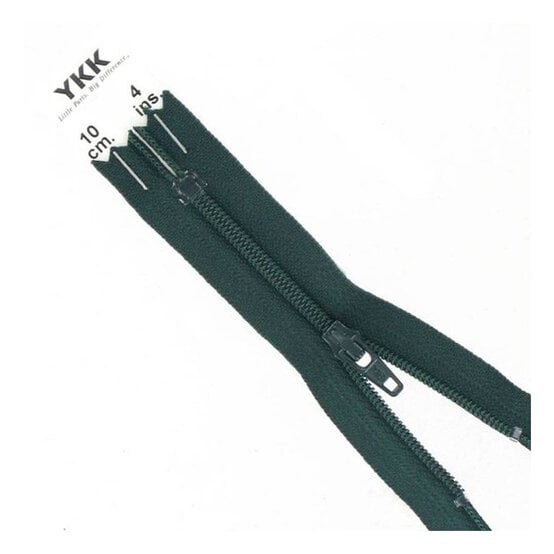 YKK Bottle Green Dress and Skirt Zip 10cm image number 1