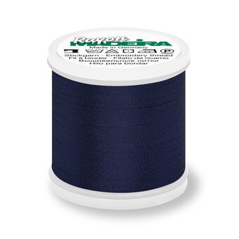 Madeira Blue Black Rayon 40 Thread 200m (1044)