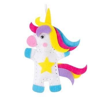 Unicorn Star Felt Sewing Kit image number 2