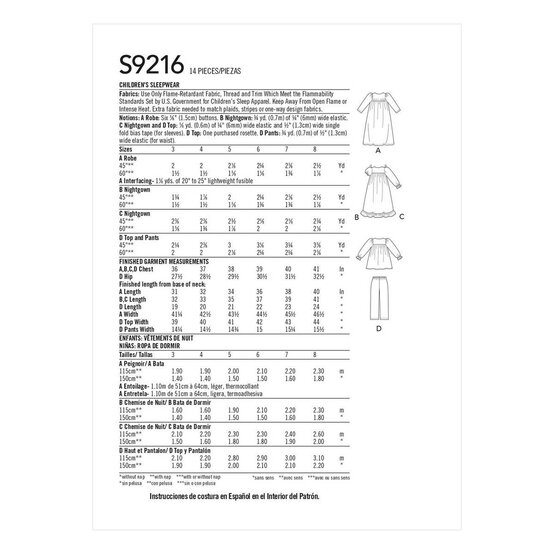 Simplicity Kids&rsquo; Nightgown Sewing Pattern S9216 (3-8) image number 2