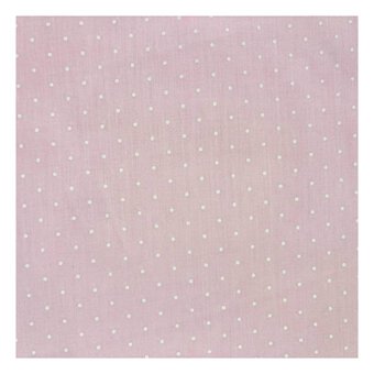 Pink Lacquer Spot Polycotton Fabric by the Metre