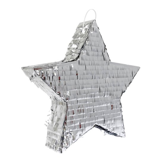 Silver Star Pinata 45cm image number 2