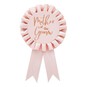 Pink and Rose Gold Mother of the Groom Rosette Badge image number 1