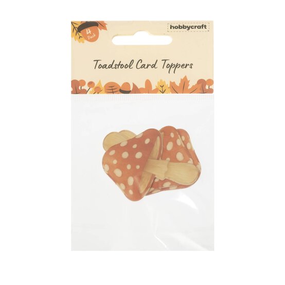 Toadstool Card Toppers 4 Pack  image number 4