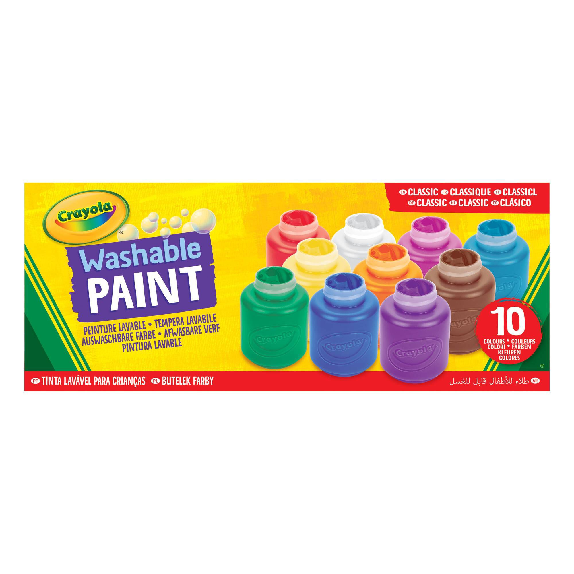 Crayola Washable Project Paint 10 Pack Hobbycraft