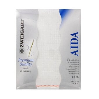 Zweigart Premium Quality White 14 Count Aida Fabric