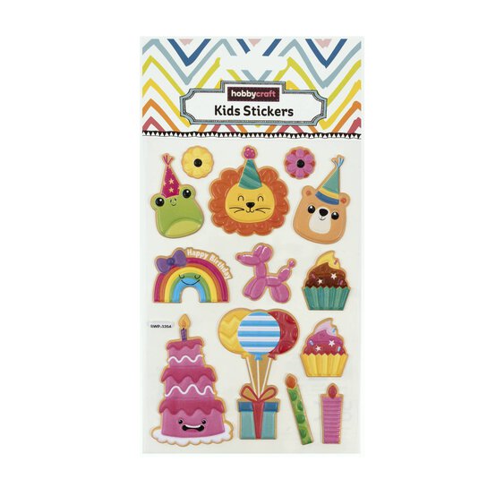 Party Animal Puffy Stickers  image number 4